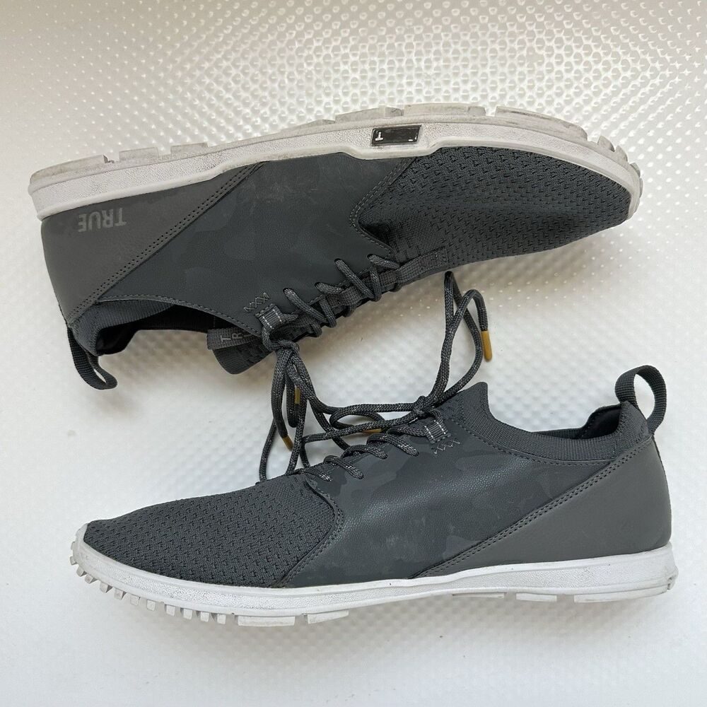 True Linkswear Golf TRUE OG Feel Men’s 15 Gray White Camo Knit Spikeless